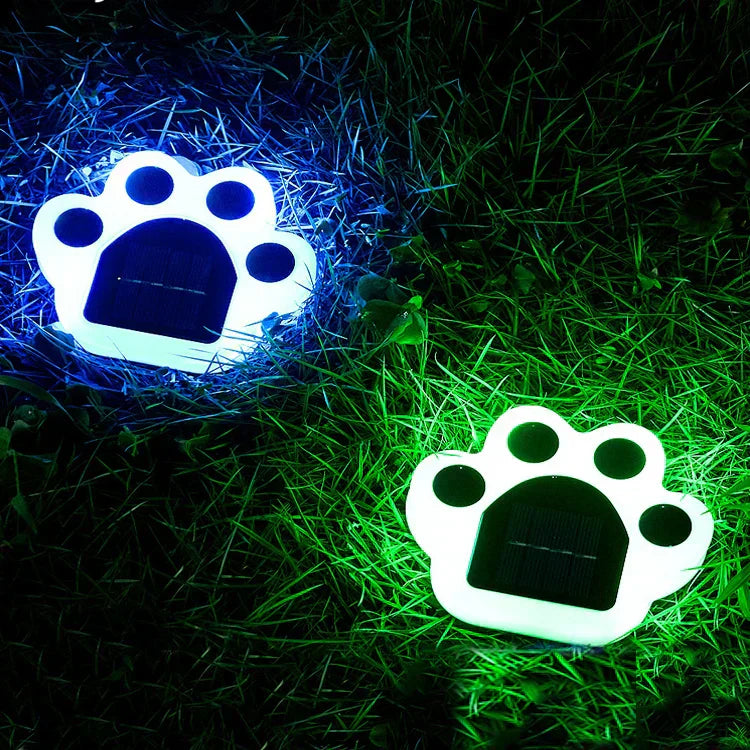 Trådlös Solenergi Tassavtryck Trädgårdsbelysning – PawsGlow