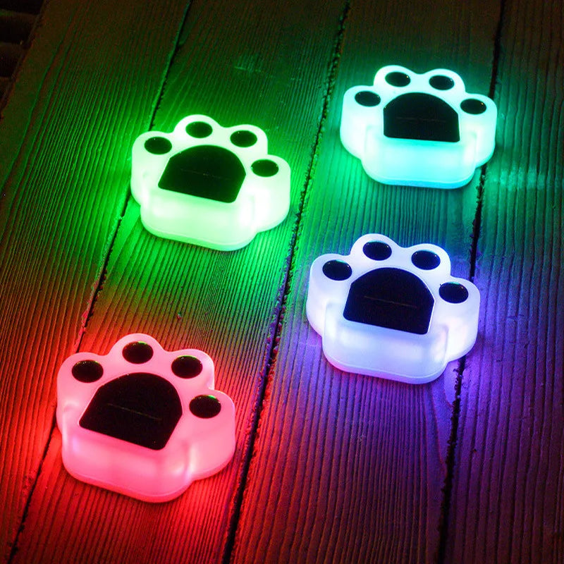 Trådlös Solenergi Tassavtryck Trädgårdsbelysning – PawsGlow