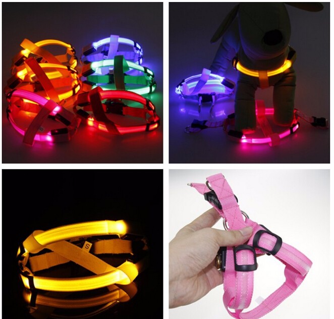 Hundsele med LED - Glow&Go