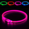 GlowSafe LED Hundhalsband – Uppladdningsbar USB Säkerhetslampa