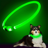 GlowSafe LED Hundhalsband – Uppladdningsbar USB Säkerhetslampa