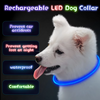 GlowSafe LED Hundhalsband – Uppladdningsbar USB Säkerhetslampa