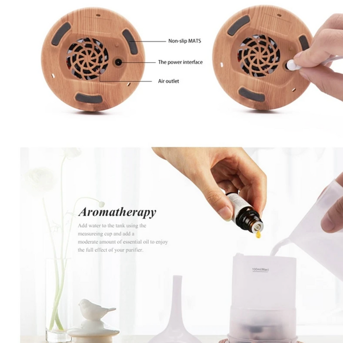 Lugnande & Atmosfär Aromaterapi Diffuser – AuroraGlow