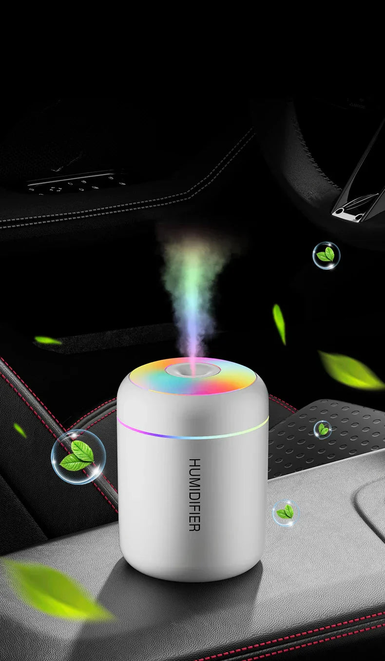 Mini Luftfuktare med Aromaterapi - USB Driven - Perfekt för Bil och Sovrum