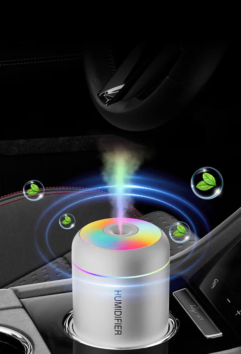 Mini Luftfuktare med Aromaterapi - USB Driven - Perfekt för Bil och Sovrum