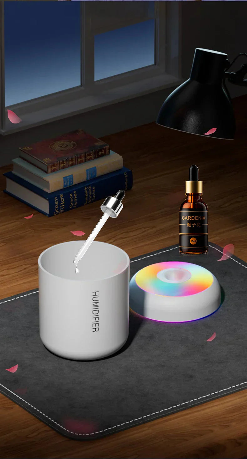 Mini Luftfuktare med Aromaterapi - USB Driven - Perfekt för Bil och Sovrum