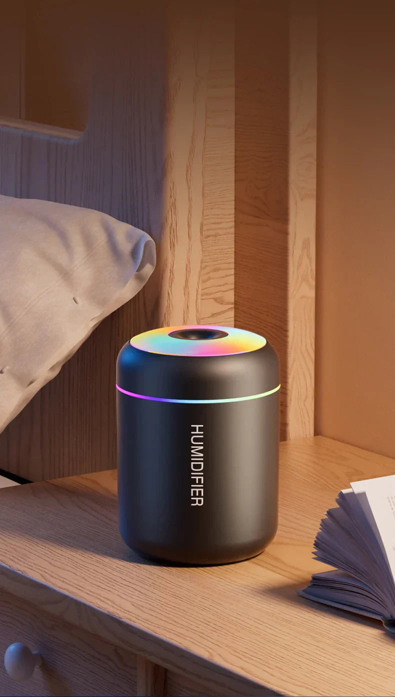 Mini Luftfuktare med Aromaterapi - USB Driven - Perfekt för Bil och Sovrum