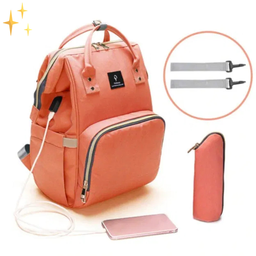 Stilren Skötväska med USB-laddare – ParentPack