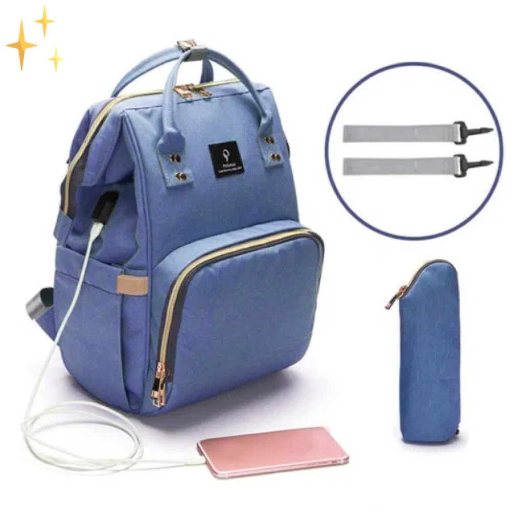 Stilren Skötväska med USB-laddare – ParentPack