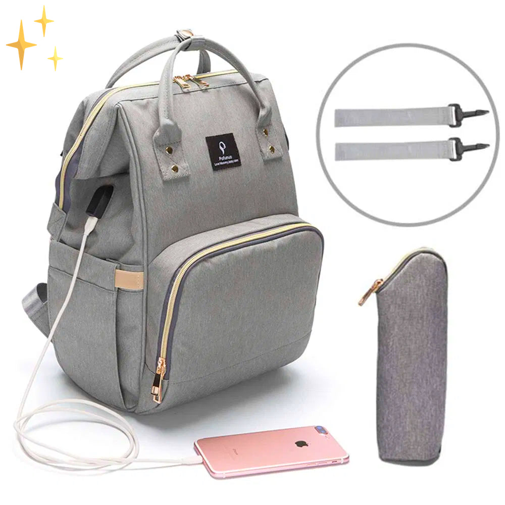 Stilren Skötväska med USB-laddare – ParentPack