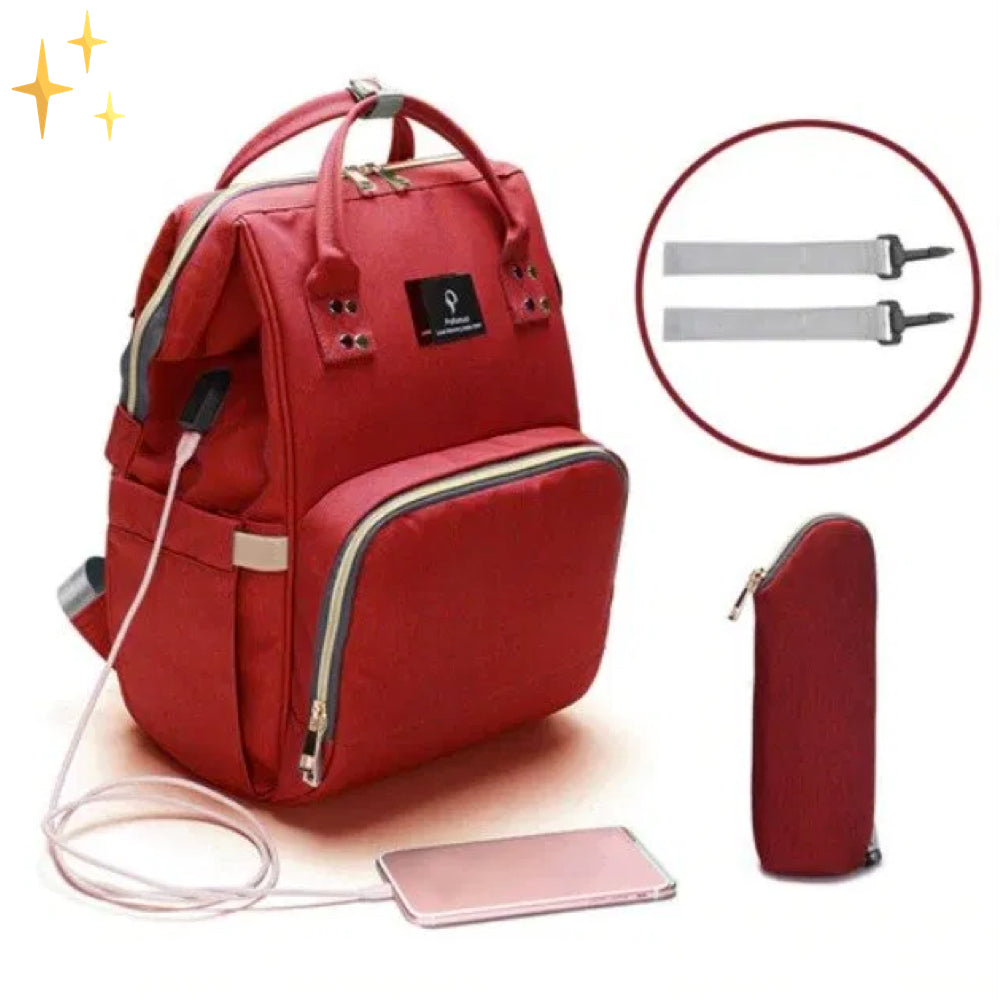 Stilren Skötväska med USB-laddare – ParentPack