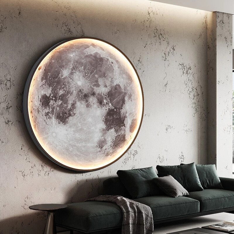 Lunatic Månlampa - Realistisk Månlamps med LED Dimbara Funktioner