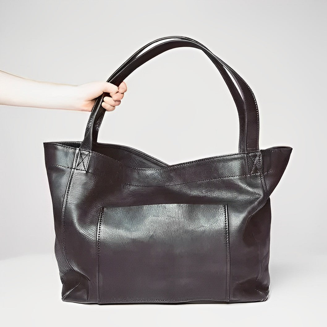 Luxe Läder Axelväska för Elegant Användning