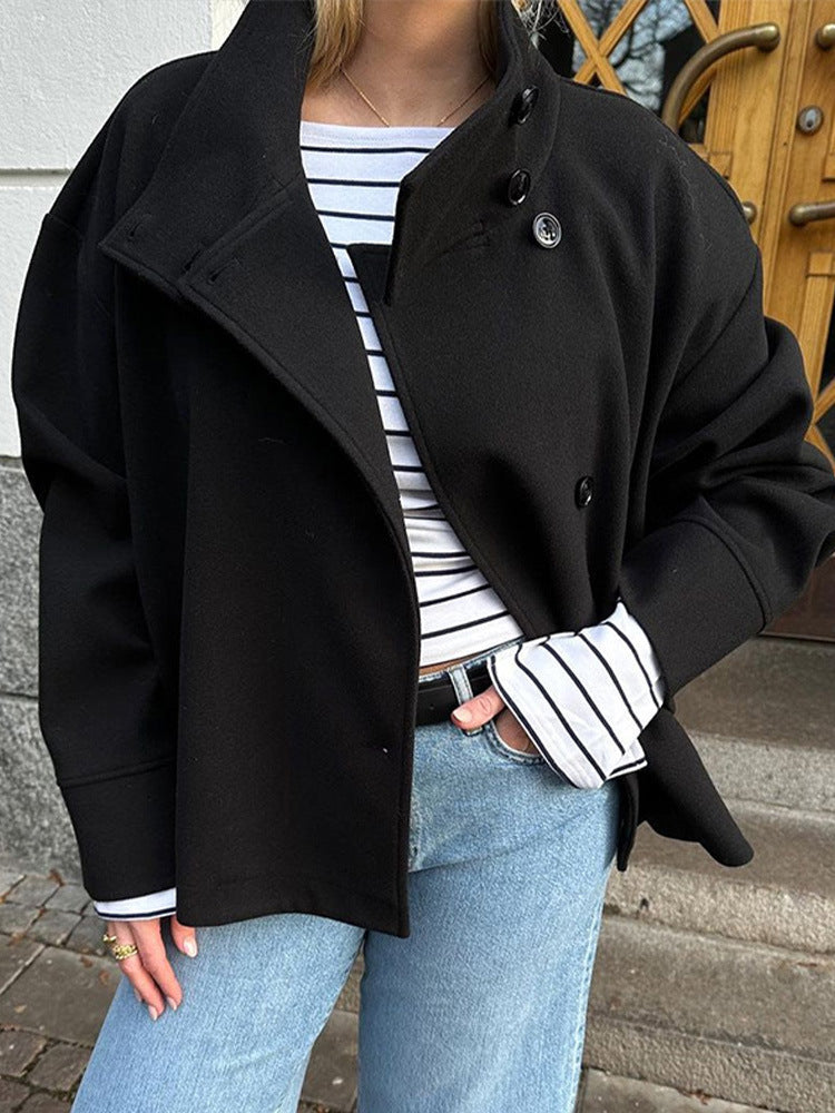 Luxe Dubbelknäppt Korts Jacka - Stilig & Bekväm