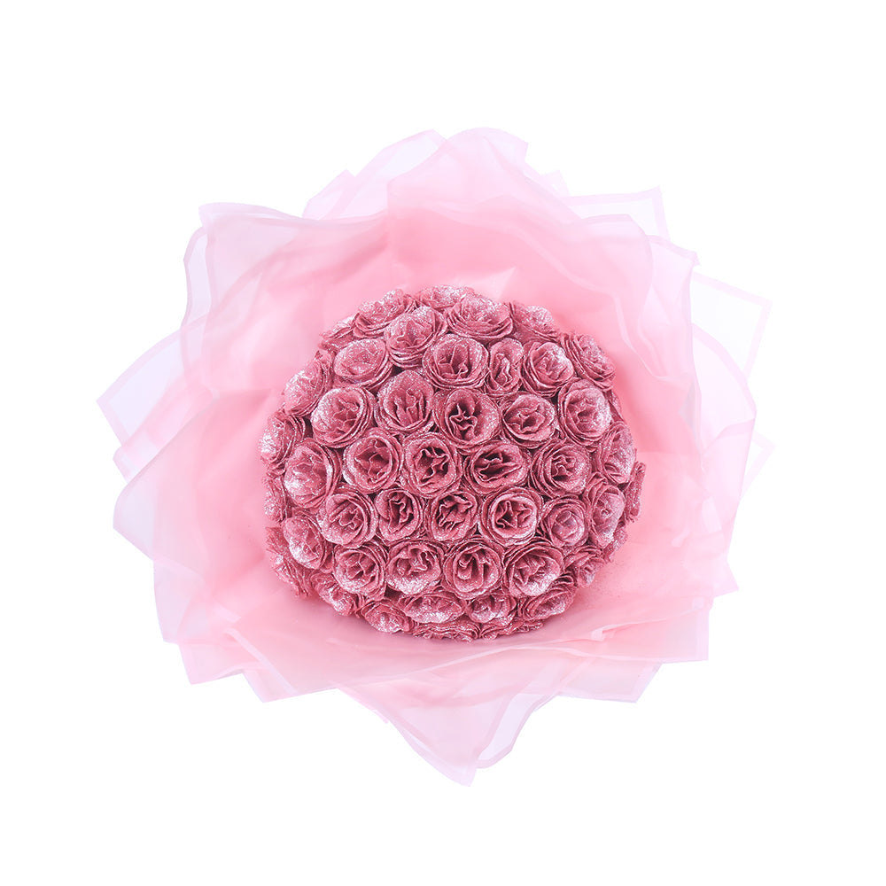 Luxe Glitter Rosbukett - För Alltid Blommande