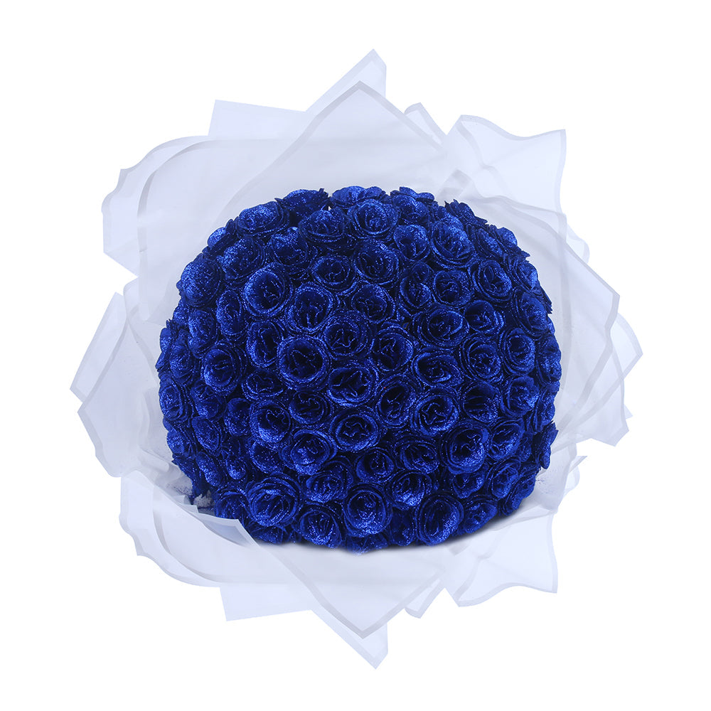 Luxe Glitter Rosbukett - För Alltid Blommande
