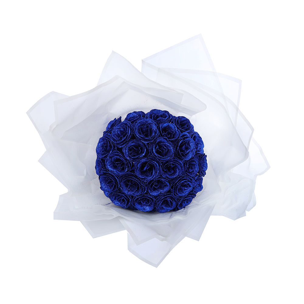 Luxe Glitter Rosbukett - För Alltid Blommande