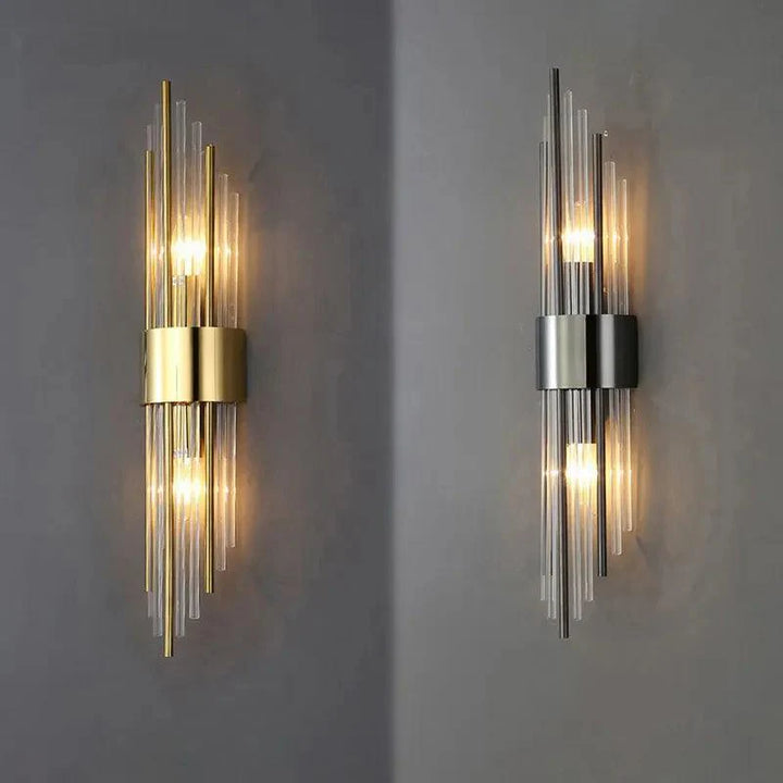 Kristallen LED Vägglampa - Lyxig Guld Finish
