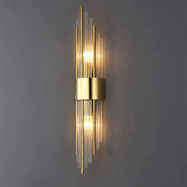 Kristallen LED Vägglampa - Lyxig Guld Finish