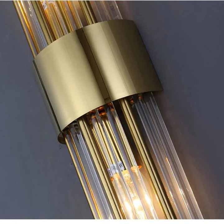 Kristallen LED Vägglampa - Lyxig Guld Finish