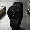 Luxe Quartz Klocka - Minimalistisk Design | Vattentålig
