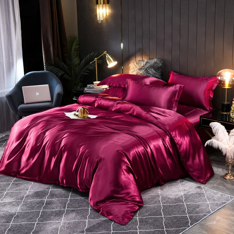 Lyxigt Satin Sängkläder Set - Silkesmjukt | Ultimat Komfort