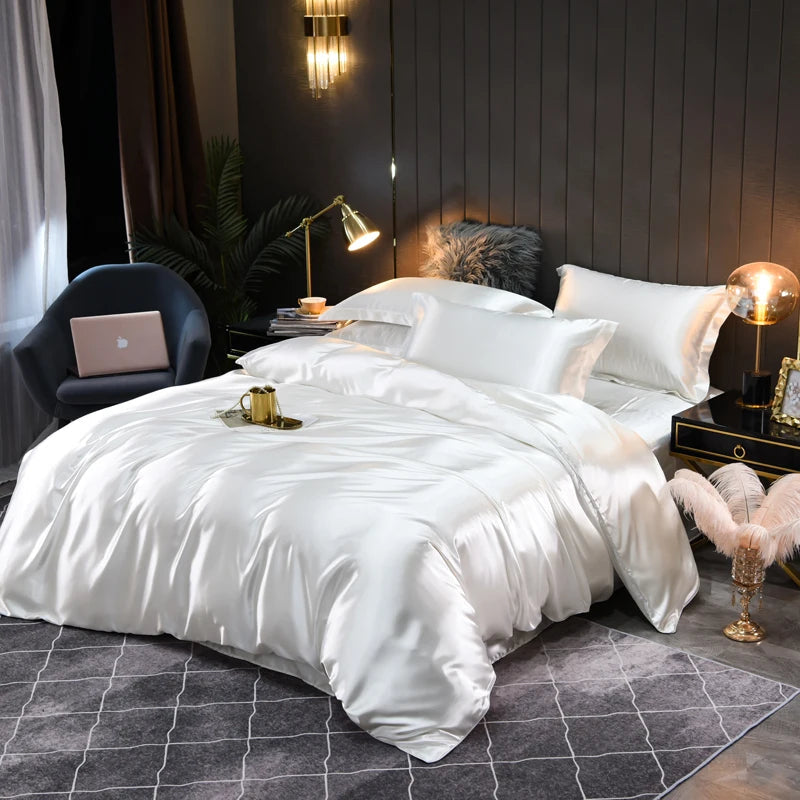 Lyxigt Satin Sängkläder Set - Silkesmjukt | Ultimat Komfort