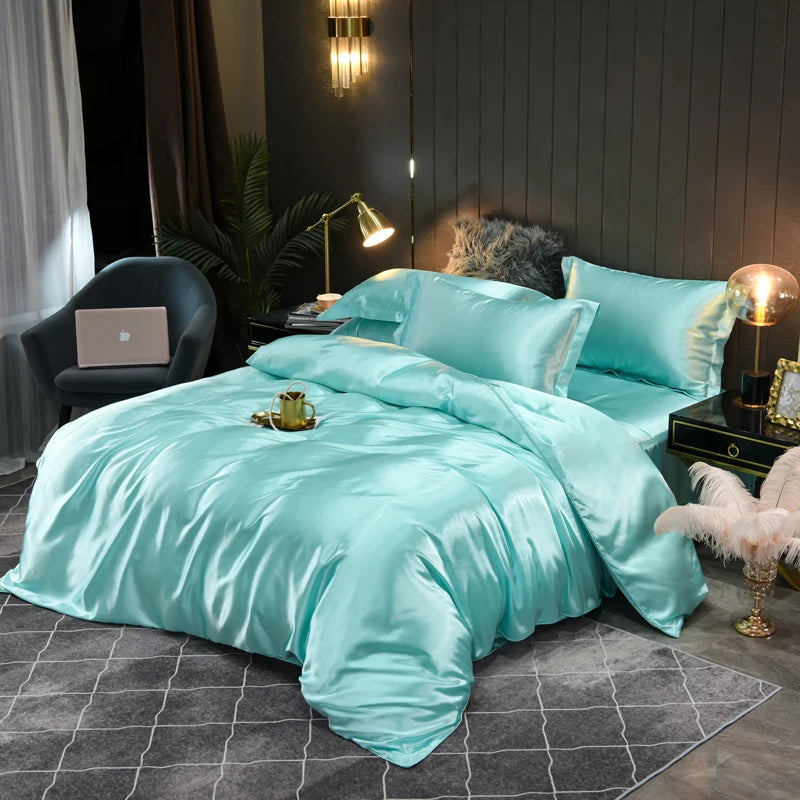 Lyxigt Satin Sängkläder Set - Silkesmjukt | Ultimat Komfort