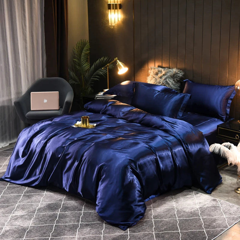 Lyxigt Satin Sängkläder Set - Silkesmjukt | Ultimat Komfort