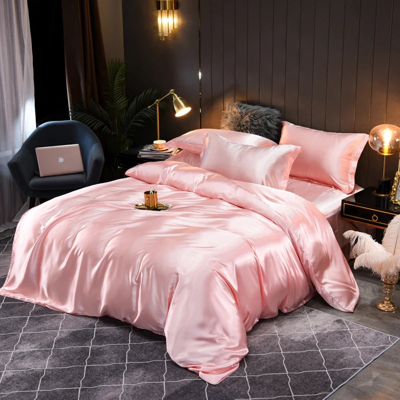 Lyxigt Satin Sängkläder Set - Silkesmjukt | Ultimat Komfort
