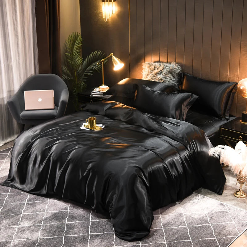 Lyxigt Satin Sängkläder Set - Silkesmjukt | Ultimat Komfort