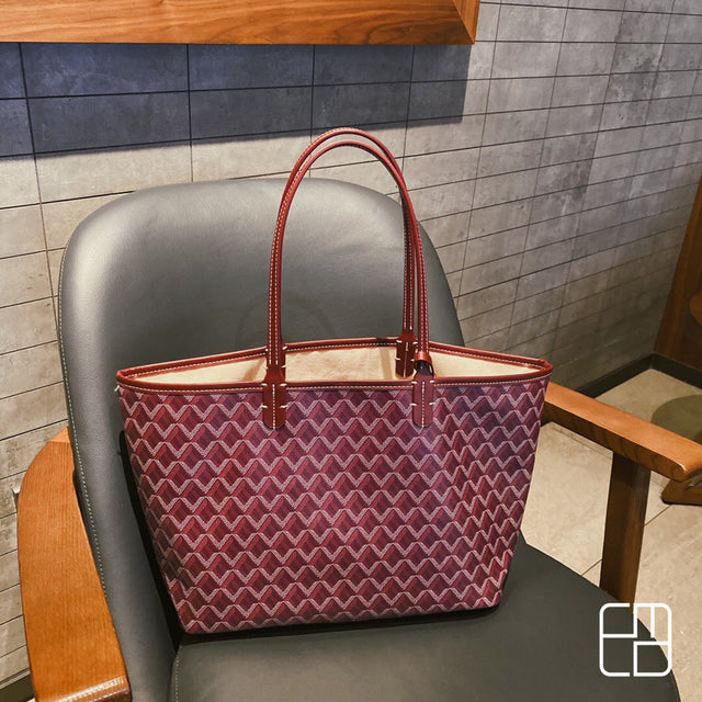 Lyxig Shopper Bag | Stilig och Rymlig | Bordeaux