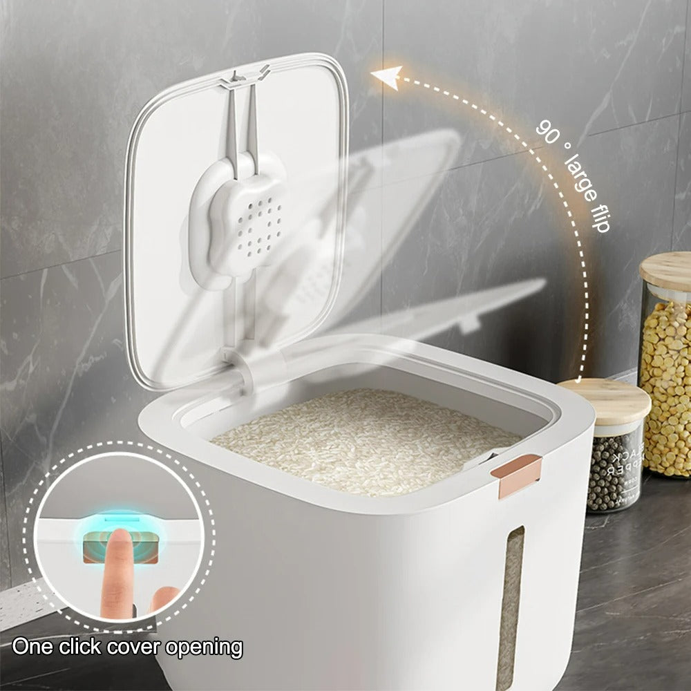 Lufttät spannmålsdispenser med lock (5–10 kg) - GranoBox