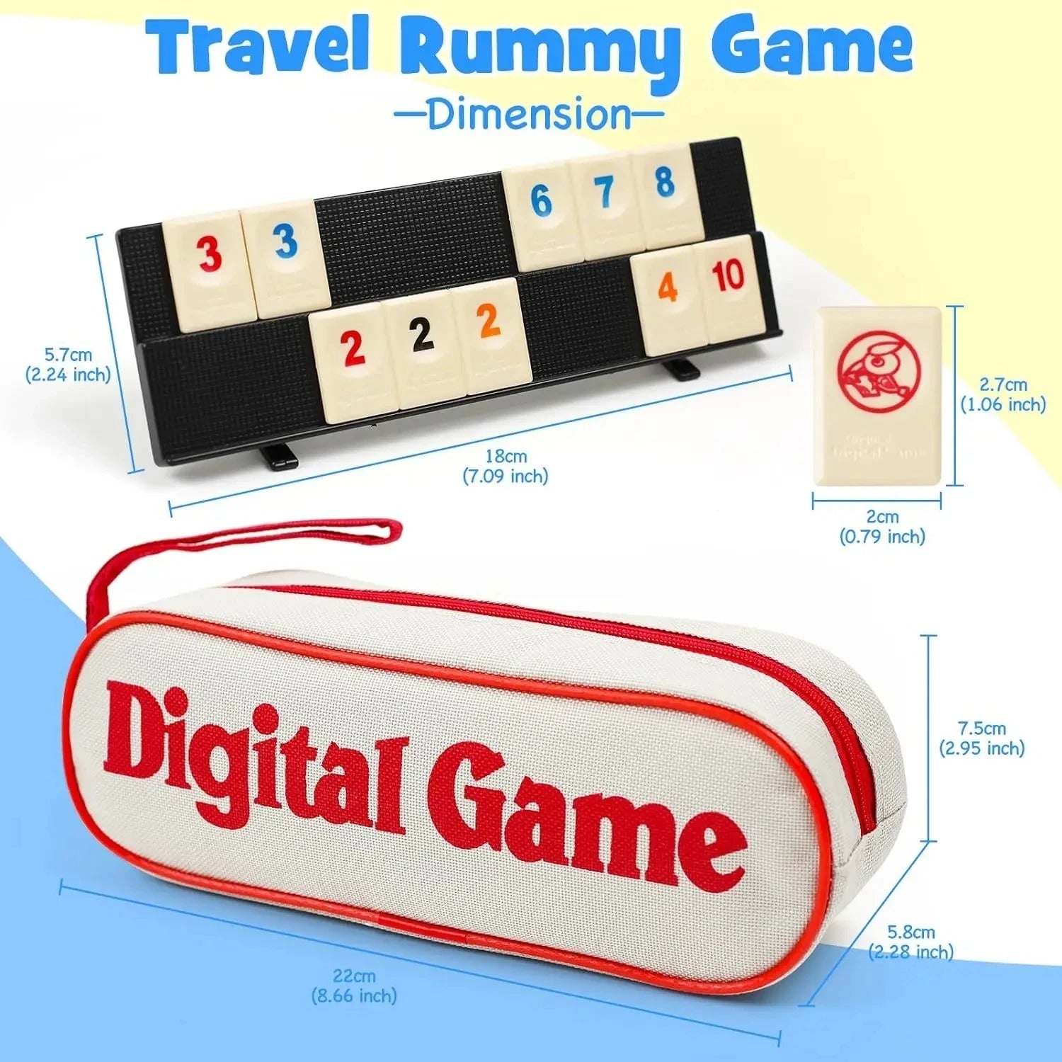 Rummikub Resversion - Kompakt och Idealisk
