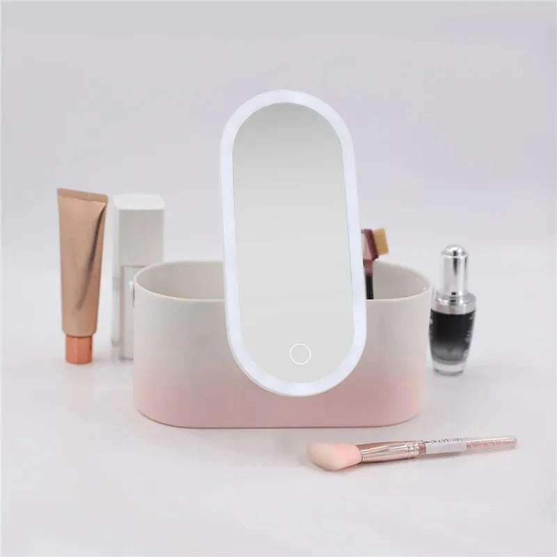 Make-up-väska med LED-spegel - Lumivault