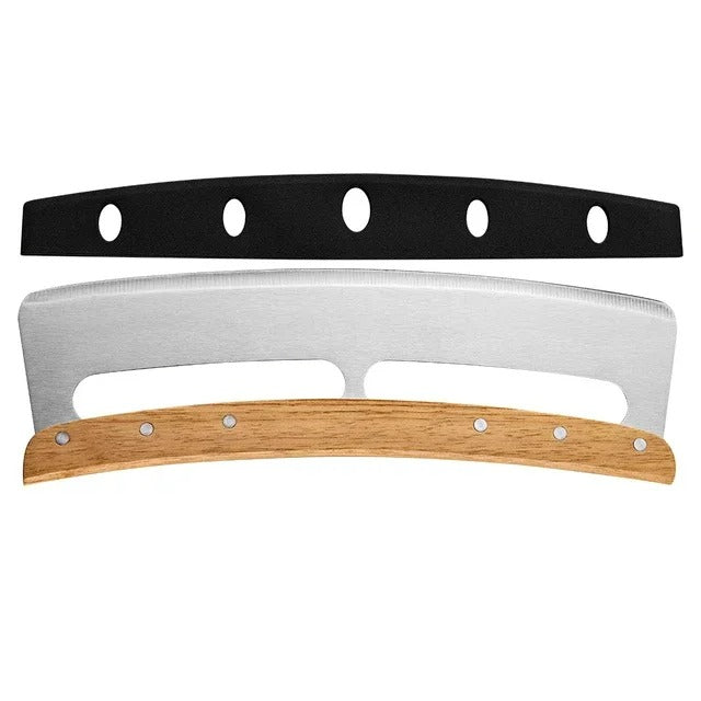 Stor Pizzaskärare med Böjd Rostfri Stålblad (35 cm) - Bruno