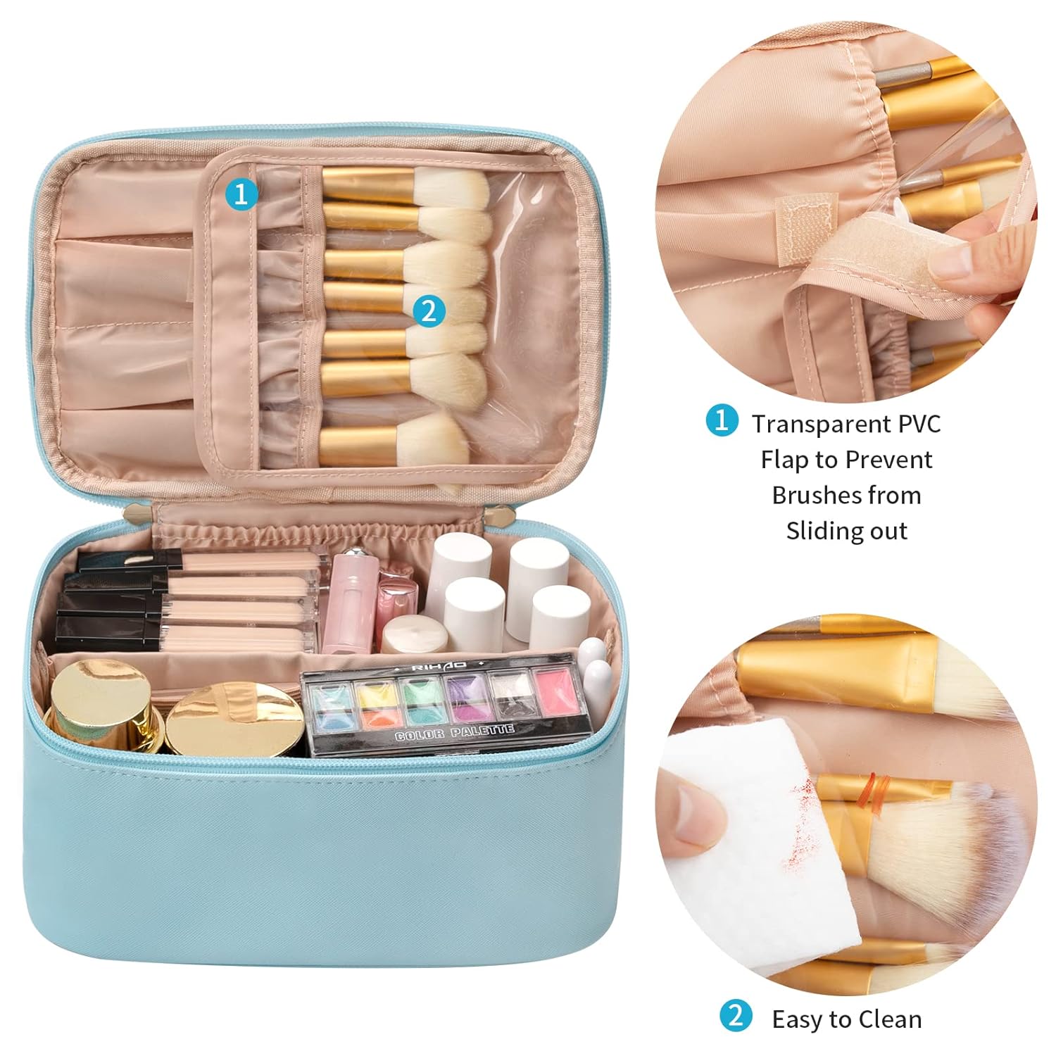Resevänlig Makeuporganisatör med Avdelare