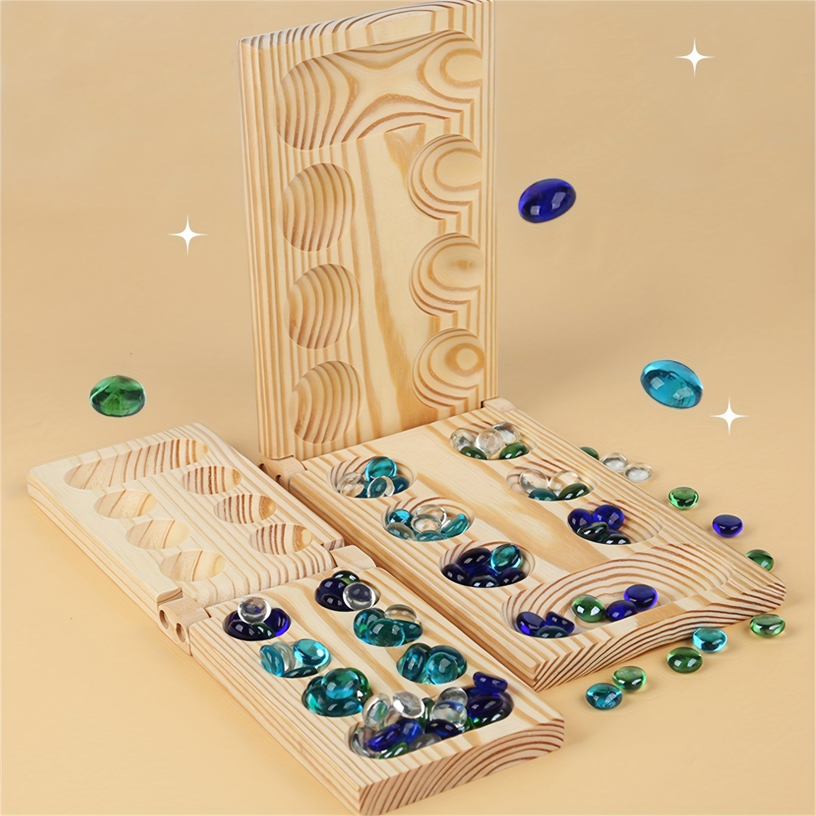 Mancala Deluxe Brädspel - BrainStones