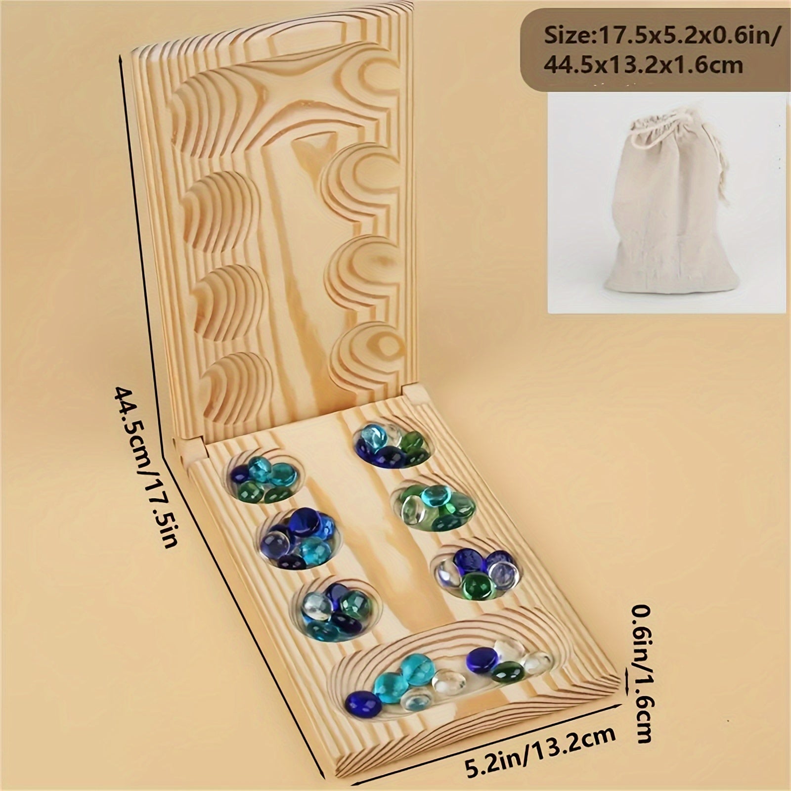 Mancala Deluxe Brädspel - BrainStones