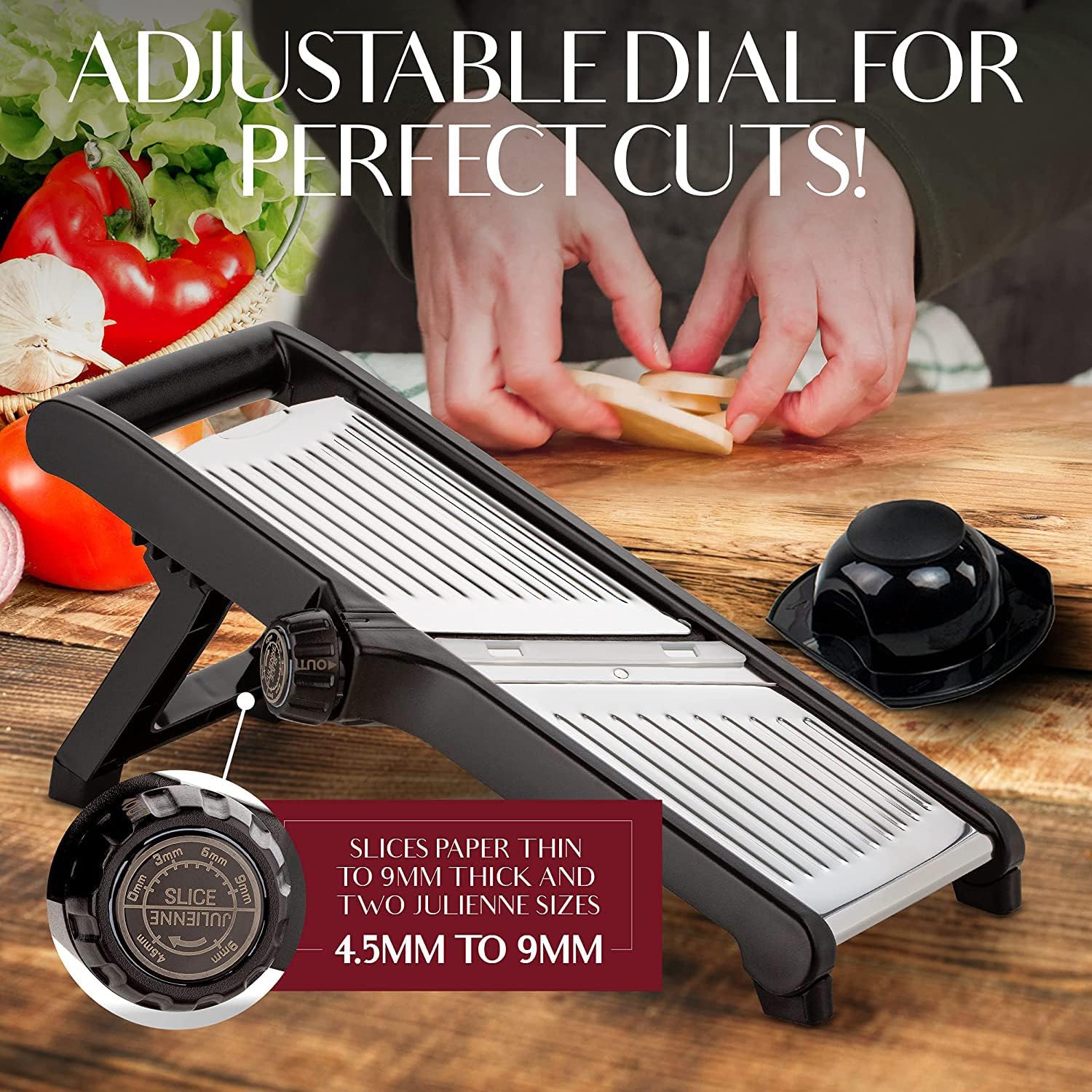 SlicerPro Säkerhetsset | Mandolin med Skärbeständiga Handskar