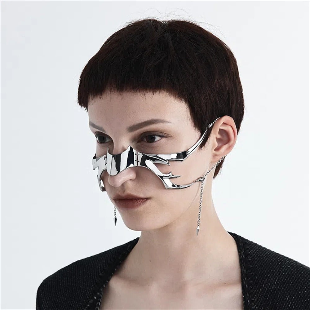 Goth Mode Mask | Mode Män Kvinnor Gotisk Mask