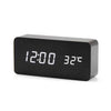 Minimalistisk Digital LED Väckarklocka med Röststyrning