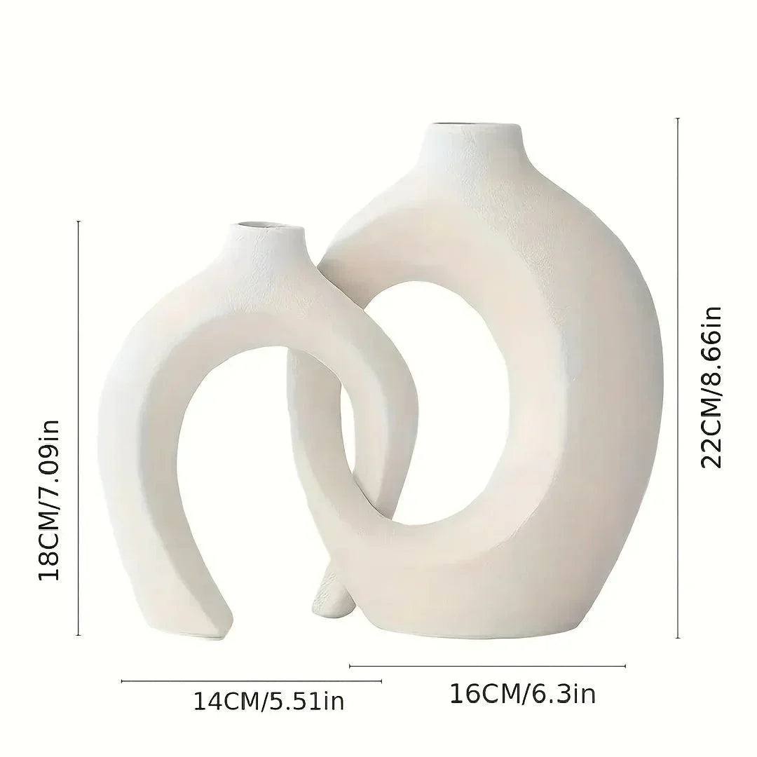 ScandiVase - Minimalistiska Keramiska Vaser Set