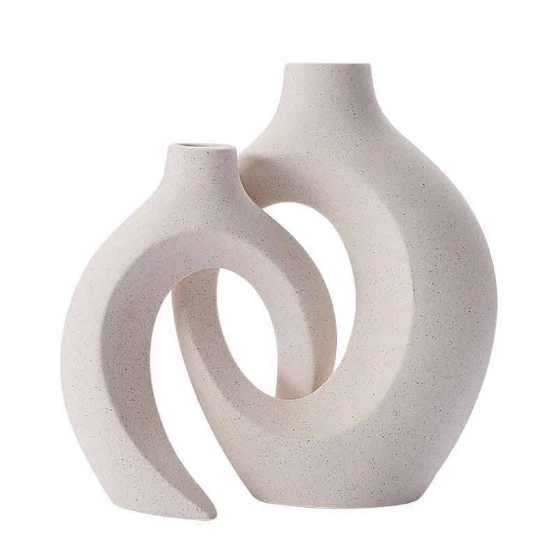 ScandiVase - Minimalistiska Keramiska Vaser Set