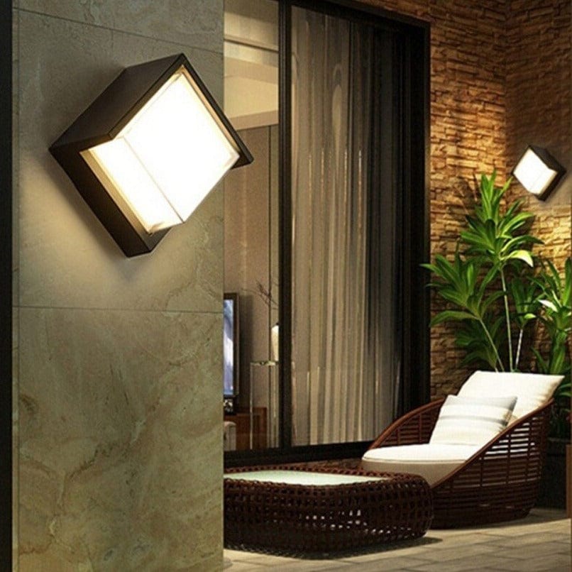 Utomhus Vägglampa med Rörelsesensor – Modern Design