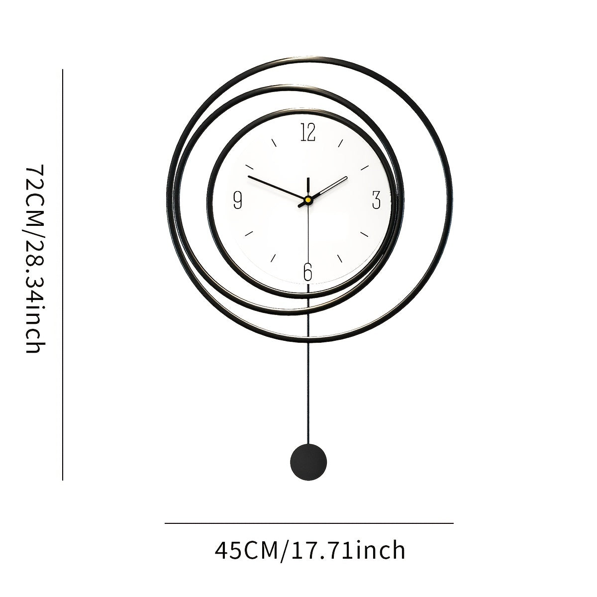 Modern Minimalistisk Metall Väckarklocka