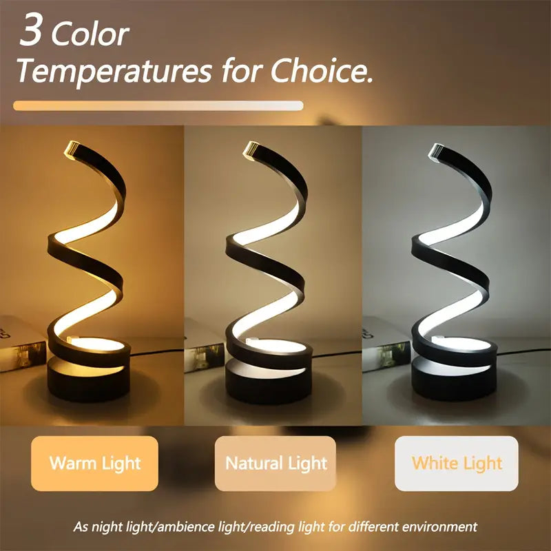 TwistLight - Modern LED Bordslampa Spiral Design