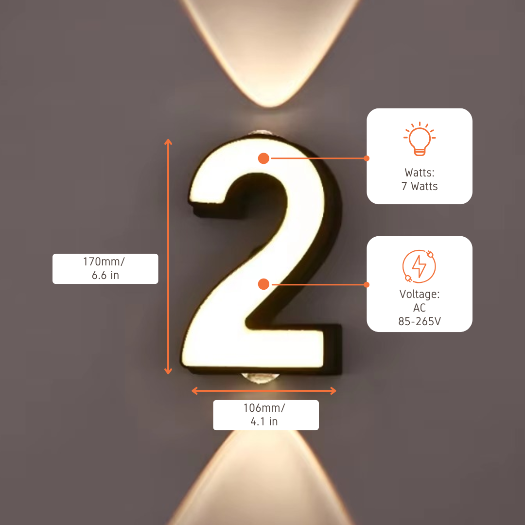 IllumiHouse LED Husnummer - Belys Din Husstil