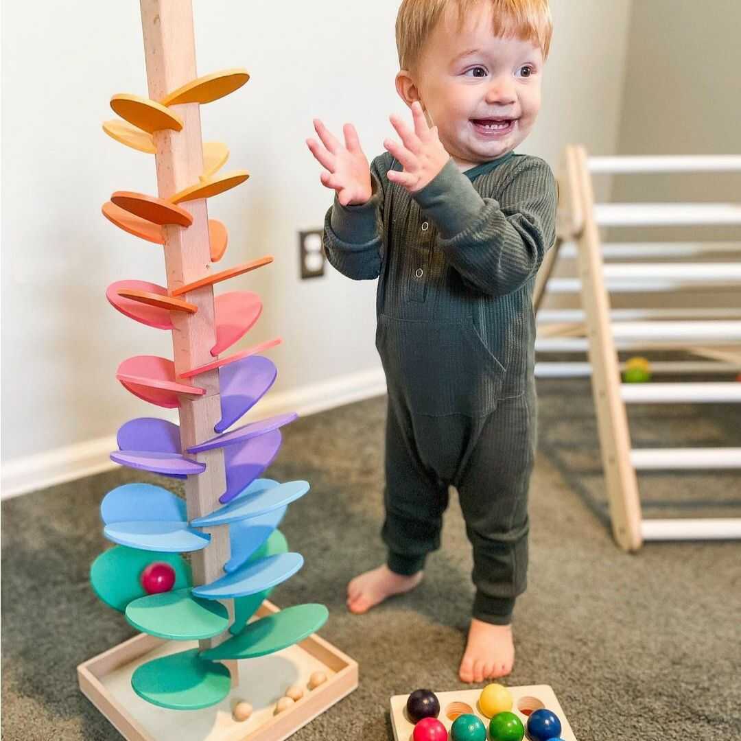 Regnbågs Marmorträd - Montessori Leket med Musik