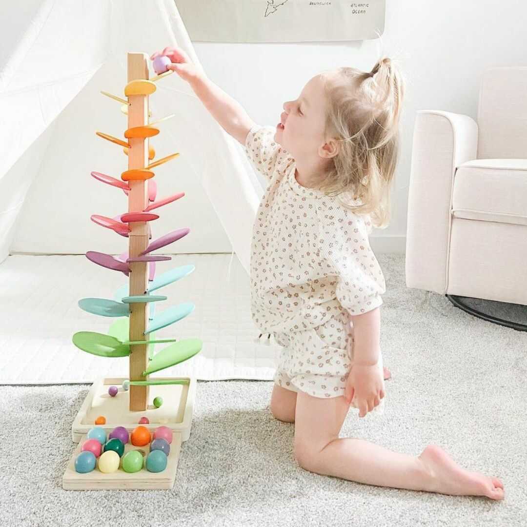 Regnbågs Marmorträd - Montessori Leket med Musik